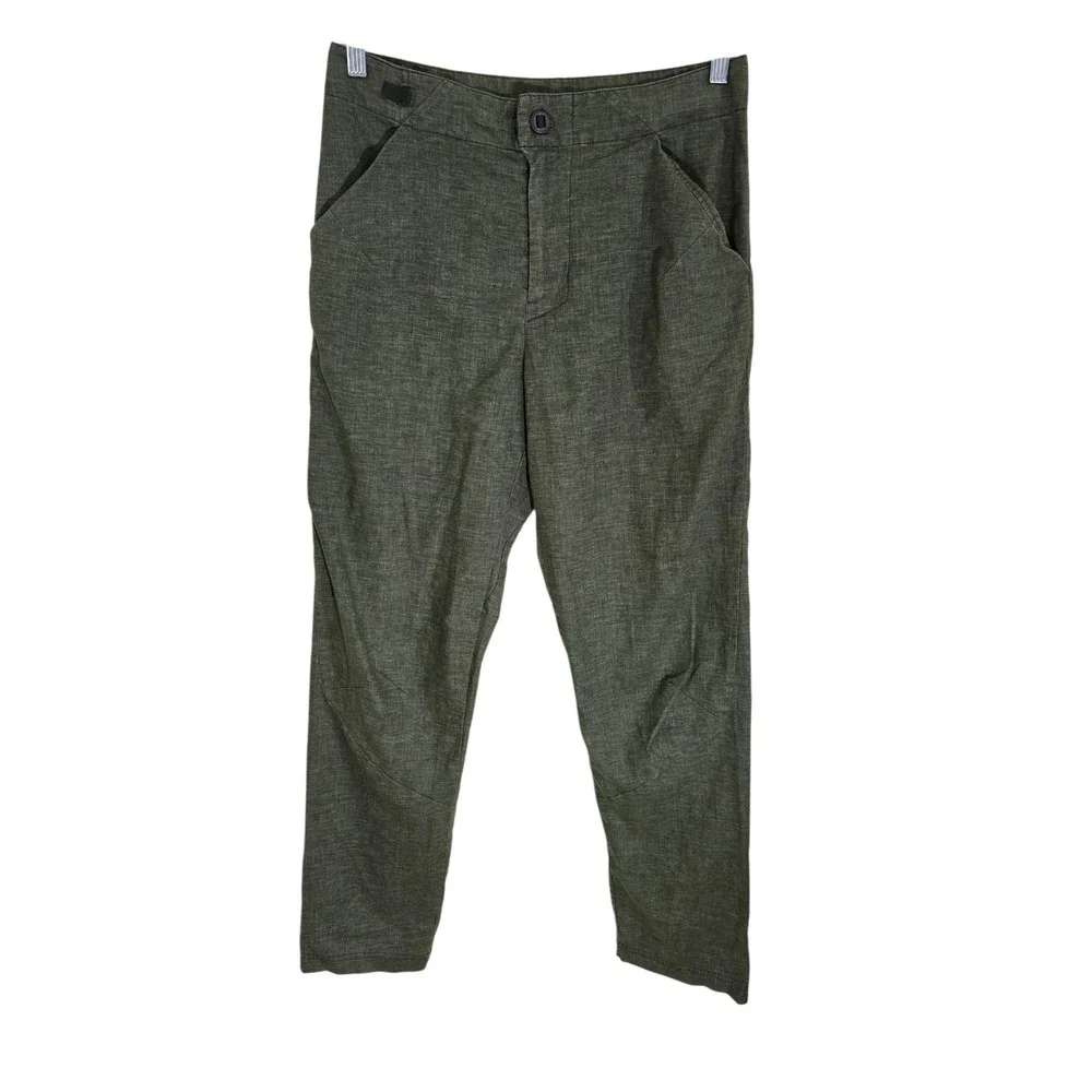 Patagonia Hampi Rock Pants Mens 30 Green Hemp Recycled Polyester Climbing Hiking